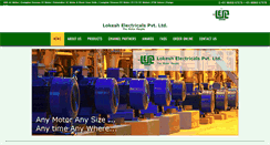 Desktop Screenshot of lokeshelectricals.com